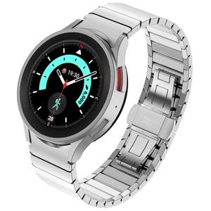 Correa de reloj de acero inoxidable para <span class=keywords><strong>Samsung</strong></span> <span class=keywords><strong>Galaxy</strong></span> <span class=keywords><strong>Watch</strong></span> 6 <span class=keywords><strong>5</strong></span> 4 316L correa de metal con hebilla de mariposa - Product Image 2