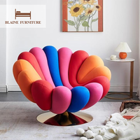 Modernes Luxus-Design Apartment Wohnzimmer Schlafzimmer Möbel Freizeit Einzelsofa Stoff Loungesessel Gepolsterter Akzentstuhl