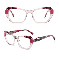 YG21163 nouvelle stratification mode femmes acétate cadres unisexe lunettes en gros optique cadres lunettes