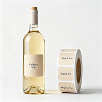 Étiquettes personnalisées en BOPP autocollantes, imprimées UV/offset, avec gaufrage métallique pour l'emballage de bouteilles de whisky et de gin de distillerie