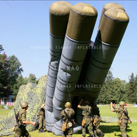 Modèle de lanceur de missiles gonflable de véhicule de simulation gonflable Leurres et cibles de véhicules gonflables
