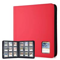 Pochette de rangement populaire pour cartes TCG, étanche en PU, grande capacité, neuf compartiments, avec clip rigide 35PT, personnalisable