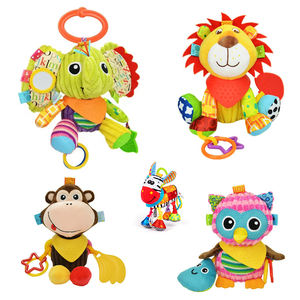 ของเล่นเสริมความรู้สึกตุ๊กตายัดไส้สัตว์ช้างของเล่นแขวนอเนกประสงค์สำหรับเปลเด็กอ่อนของเล่นเขย่าแล้วมีเสียง - Product Image 1
