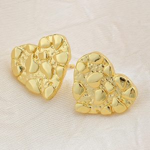 Orecchini a Forma di Cuore in Oro con Stile Irregolare Semplice, Gioielli da Regalo - Product Image 5
