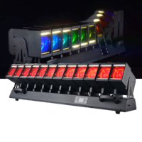 CH Channel 53CH 179CH 12X60W Schwenkstrahl WW CW Strip Auxiliary LED Moving Head Zoom Wash Matrix Single Wobble LED Bühnenlicht