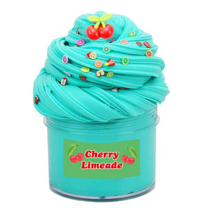 Alta calidad respetuoso con el medio ambiente DIY arcilla limo plastilina 10 colores Stock; mantequilla colorida aceite esponjoso claro cajas de cristal loco - Product Image 3