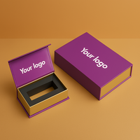 Coffret cadeau de rouge à lèvres noir or de luxe personnalisé avec insert en papier, boîte d'emballage de rouge à lèvres avec logo