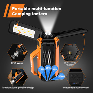 Tubuzone Outdoor <b>LED</b> Camping <b>Light</b> Foldable Extendable Work Lamp With Tripod Stand High Lumen Portable Lighting For Camping - Product Image 2