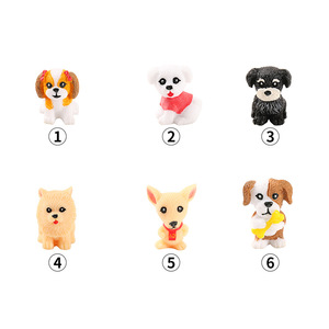 ตุ๊กตาลูกสุนัขน่ารัก ของตกแต่งสวนเรซิ่น ของตกแต่งรูปสัตว์ขนาดเล็ก ของตกแต่งภายในและภายนอกอาคาร - Product Image 4