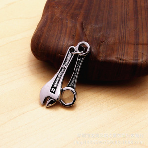 yunnique Stainless Steel Wrench Pendant Necklace For Men And Women Fashion Jewelry <b>Titanium</b> Steel Keychain Accessory - Product Image 5