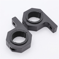 Support de fixation universel pour barre lumineuse LED, pince de tube pour barre de protection de 0,75 à 1,25 pouces, accessoires pour éclairage de travail tout-terrain UTV ATV