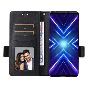 Funda de Cuero con Diseño de Lichi, Ranuras para Tarjetas y Cordón para <span class=keywords><strong>HTC</strong></span> U24 <span class=keywords><strong>Pro</strong></span> 5G - Product Image 4