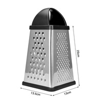 Doos Rasp 4 Zijdig Rvs Kaas Groente Gember Nootmuskaat Shredder Aardappel Hand Slicer Set