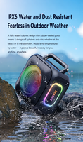 Haut-parleur portable RGB IPX6 BT 5.4 de haute qualité, puissant, avec basses profondes HIFI, qualité sonore sans perte, batterie 6000 mAh, 30 W de puissance élevée