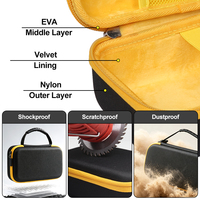Étui de protection rigide en EVA, sac de transport portable avec poche en filet, étui en EVA pour GPS, clé USB, câble de charge USB