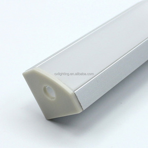 Perfil de esquina Luz LED Extrusión de aluminio 45 90 grados Forma de V <span class=keywords><strong>Perfiles</strong></span> de esquina de aluminio 3M <span class=keywords><strong>Perfiles</strong></span> montados en superficie Led - Product Image 5