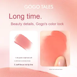 <span class=keywords><strong>Gogo</strong></span> <span class=keywords><strong>Tales</strong></span> ลิป GT695เนื้อโคลนนุ่มแบบไม่เปื้อนลิปสติกครีมนู้ดลิปกลอสสีน้ำตาลสำหรับผู้หญิงที่มีฟังก์ชั่นแต้มสี - Product Image 3