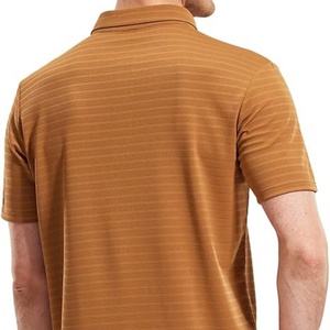 เสื้อกอล์ฟผู้ชาย ผ้าโพลีเอสเตอร์ 100% ลายทาง น้ำหนักเบา ทรงปกติ 210 กรัม แห้งเร็ว ระบายอากาศดี แขนสั้น คอปก สวมใส่สบาย - Product Image 5