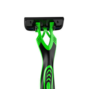 Super <span class=keywords><strong>5</strong></span> Lames Vert Couleur Hommes <span class=keywords><strong>Rasoir</strong></span> Jetable Hommes <span class=keywords><strong>Rasoir</strong></span> 2 rasoirs dans un paquet - Product Image 4