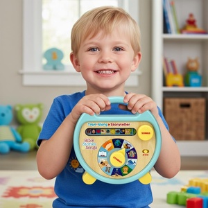Histoires et chansons bibliques interactives, lecteur d'histoires électronique portable avec 11 livres, jouets éducatifs pour enfants - Product Image 5