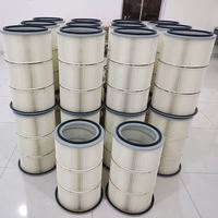 Elemen Filter Debu HEPA Flens Industri Baru dengan Kain Non-Woven Efisiensi 99,98% Warna Putih Garansi 1 Tahun