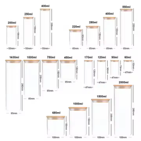 Bocaux à bougies en verre à cylindre résistant à la chaleur à haute teneur en borosilicate de qualité supérieure avec couvercles pour décorations d'église de mariage bougies parfumées