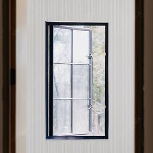 Fenêtre de salle de bain à <span class=keywords><strong>double</strong></span> <span class=keywords><strong>vitrage</strong></span> sur mesure, design simple, cadre en aluminium, fenêtre à battant, fenêtres de maison, cadre en aluminium ultra-fin - Product Image 2