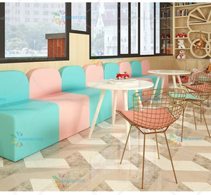 Chiquitos Niños Esperando Sofá Modular Diversión Madre e hijo Habitación Tarjeta de recepción Asiento Clase de entrenamiento Padres Área de descanso Centro comercial - Product Image 2