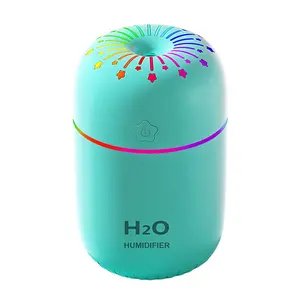 Fabrika taşınabilir mini araba parfüm h2o aromaterapi kokulu aromalı uçucu yağ hava difüzörü ultrasonik 300ML nemlendirici