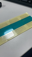 Crochet d'autocollants d'étiquette de joint de flèche verte pour boîtes d'emballage de câble de chargeur de pomme crochets auto-adhésifs en PVC Transparent 44*32mm