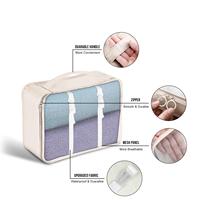 Ensemble de 8 pièces de cubes d'emballage, sac organisateur de bagages, durable, portable, logo personnalisé, ensemble de sacs de rangement essentiels pour la famille
