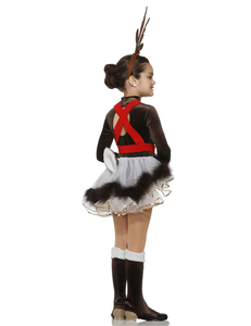 ชุดเต้นรำคริสต์มาสเด็กชายเด็กหญิง ชุดกวางเรนเดียร์ ชุดเต้นรำกวางเรนเดียร์สำหรับเด็กในวันหยุด - Product Image 3