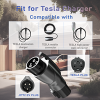 32a 22kw Tesla voiture électrique connecteur chargeur prise Sae J1772 EV charge tesla adaptateur de charge tesla à j1772 adaptateur prise