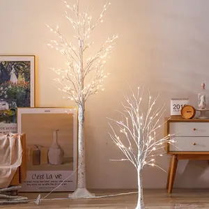 Luces Led para árbol de abedul, iluminación impermeable para exteriores, 60cm, 55LEDS, venta al por mayor, navidad