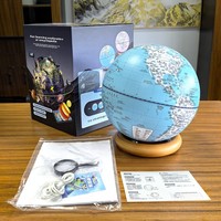 Globe terrestre à lévitation magnétique Type-C, robot éducatif IA, traducteur vocal en temps réel, veilleuse LED, cadeau pour enfants