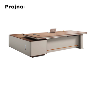 Escritorio ejecutivo, muebles de oficina de lujo, escritorio de madera para ordenador, mesa de trabajo para ordenador de oficina, hogar y oficina - Product Image 6