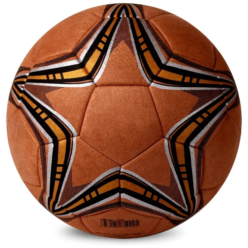 Yüksek kaliteli olde worlde futbol topu eski stil renkli futbol topu mikrofiber deri futbol topu