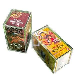 1 MOQ (Quantité minimale de commande) – Boîte de présentation magnétique en acrylique pour boosters de cartes à collectionner japonaises (TCG), compatible avec les boosters OP01-OP13 et OP-04 Kingdom of Intrigue. - Product Image 2