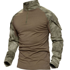 T-shirt ATACS durable pour hommes en polyester Chemise tactique en gros pour équipement de défense personnelle - Product Image 1