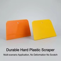 Spatule flexible en plastique orange, 3 tailles, pour enduit, plâtre, papier peint et outil de décapage de peinture