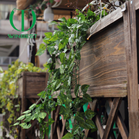 Guirlande de feuilles de Pothos artificielles suspendues, décoration de plafond, toile de fond pour mariage et fête