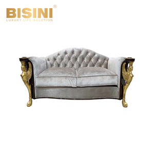 <span class=keywords><strong>Soggiorno</strong></span> francese 2 posti moderno in velluto retrò combinazione di design nuova Villa classica <span class=keywords><strong>soggiorno</strong></span> in legno massello divano mobili - Product Image 1