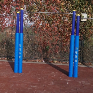 Barra per <span class=keywords><strong>trazioni</strong></span> da esterno bassa da 1,4 m, barra da allenamento a terra, attrezzatura fitness per parchi scolastici con barra in acciaio armonico - Product Image 5