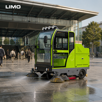 Machine de balayage électrique avec brosse principale de 800 mm, 10000-18000 m²/h pour le nettoyage des parkings, OEM ODM, couleur personnalisée disponible