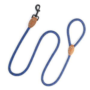 Tugas berat koneksi kulit asli tali panjat tali hewan peliharaan jalinan bulat tali penuntun anjing 12mm - Product Image 2