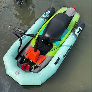 Planche de surf électrique gonflable RUSHWAVE 16 pouces pour sports nautiques sur l'eau, pour lacs, rivières, débutants, unisexe, PVC - Product Image 2