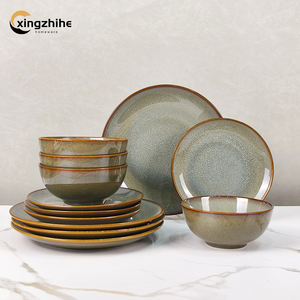 Набор керамической посуды из каменной керамики – для западной кухни, стейков, безопасен для посудомоечной машины и духовки, экологичный, легкий люкс, для дома и вечеринок - Product Image 2