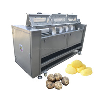 Qd Industriële Fruitgroente Wasmachine Dunschiller Hoge Productiviteit Roestvrijstalen Reinigingsmachine Voor Aardappelen Lotus Wortel Maïs