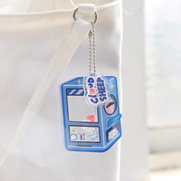 Porte-clés en acrylique transparent de dessin animé, porte-clés à secouer imprimé sur mesure, créez votre propre breloque à secouer