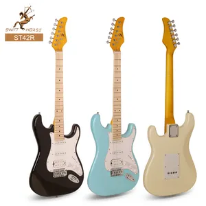 China Wholesale ST Electric Guitar S-S-H Pickup Paulownia Body Maple Neck High Quality Factory Price OEM ODM Electric Guitar